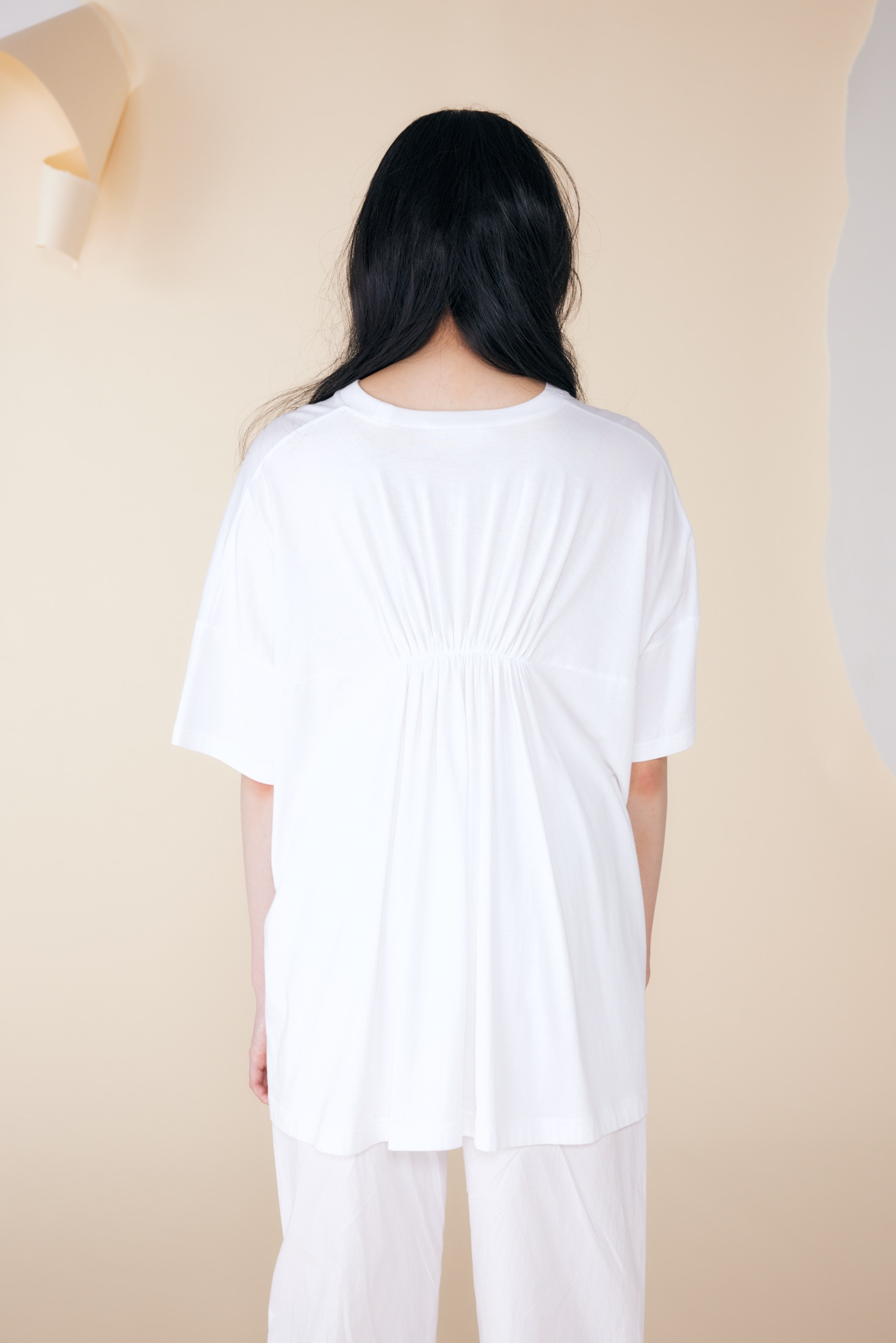 BACK-GATHER T-SHIRT｜38｜WHT｜CUT AND SEWN｜|ENFÖLD OFFICIAL ...