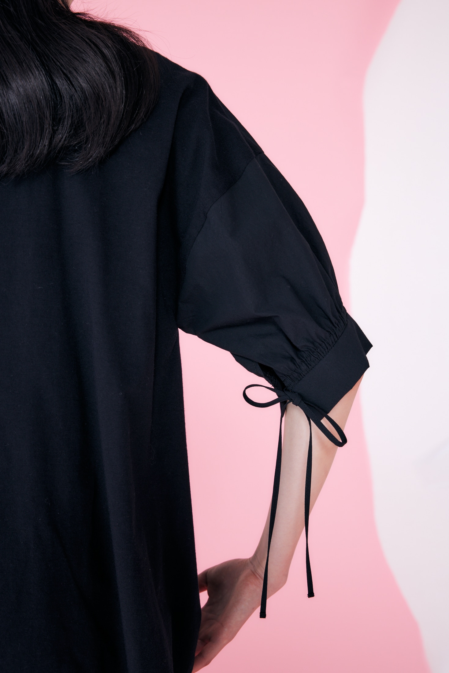 DRAPE FLARE BLOUSE