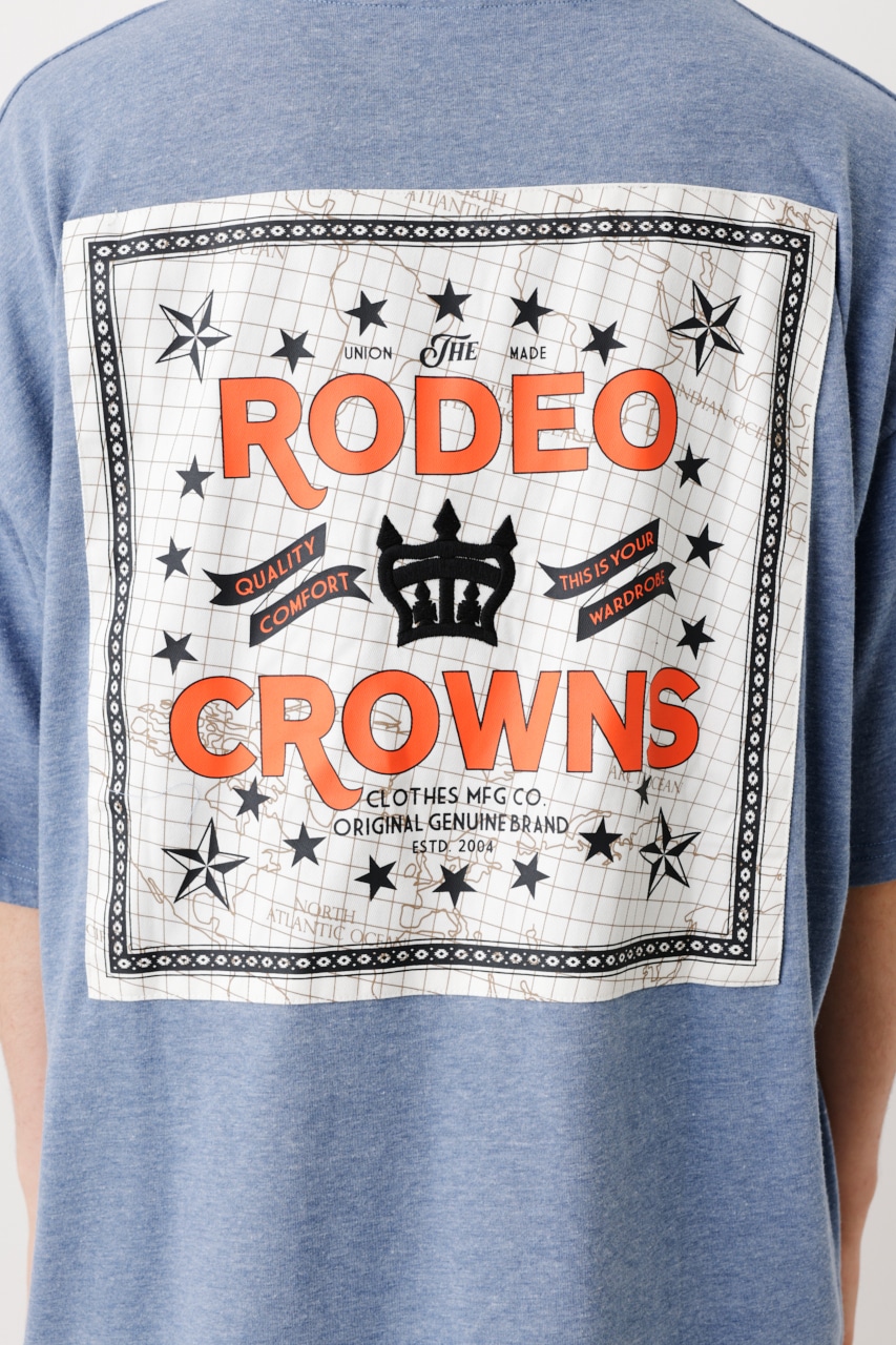 RODEO CROWNS WIDE BOWL | メンズレトロバンダナパッチTシャツ (T