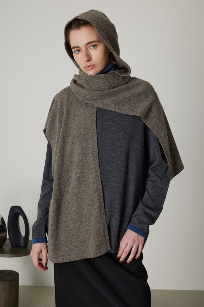 Hood poncho stole