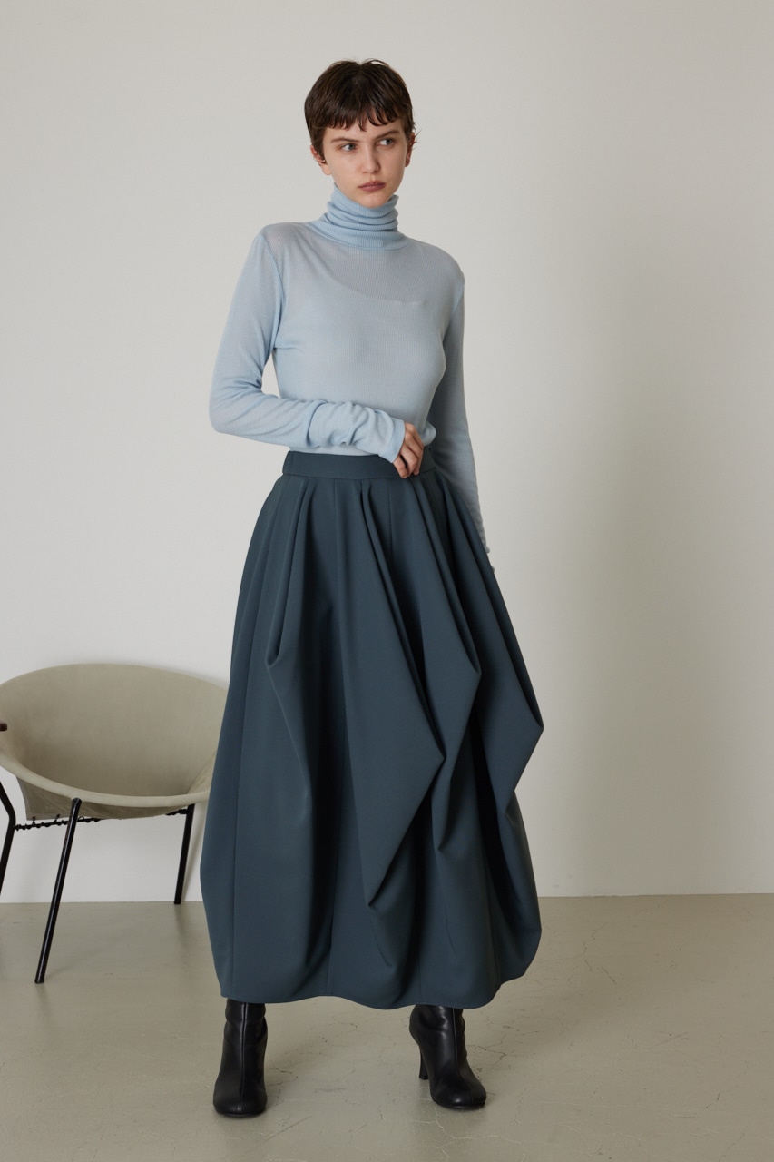 RIM.ARK | Tuck drape SK (LONG SKIRTS ) |RIM.ARK ONLINE STORE