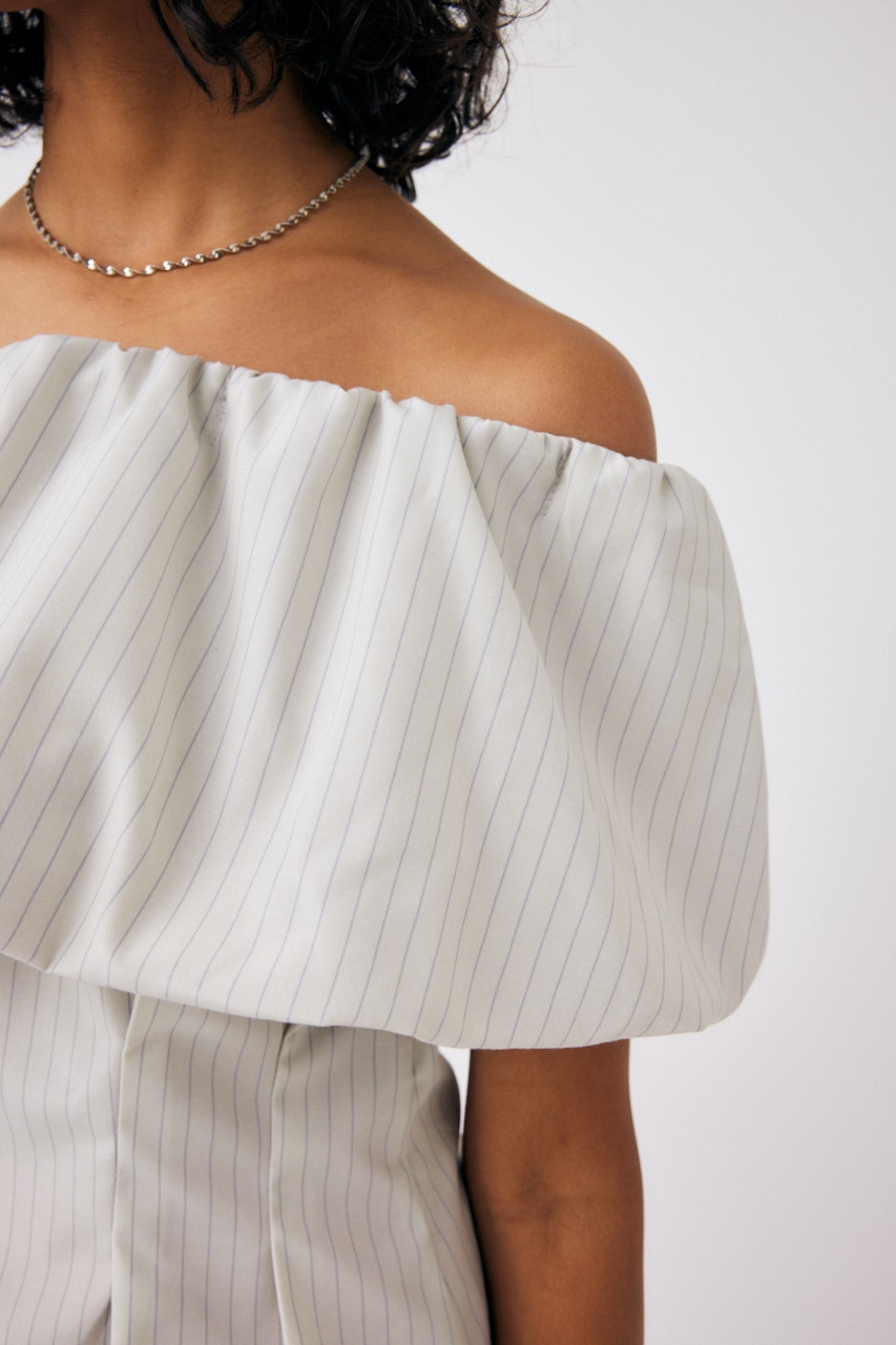 MOUSSY | OFF SHOULDER TUCK ブラウス (その他トップス ) |SHEL'TTER