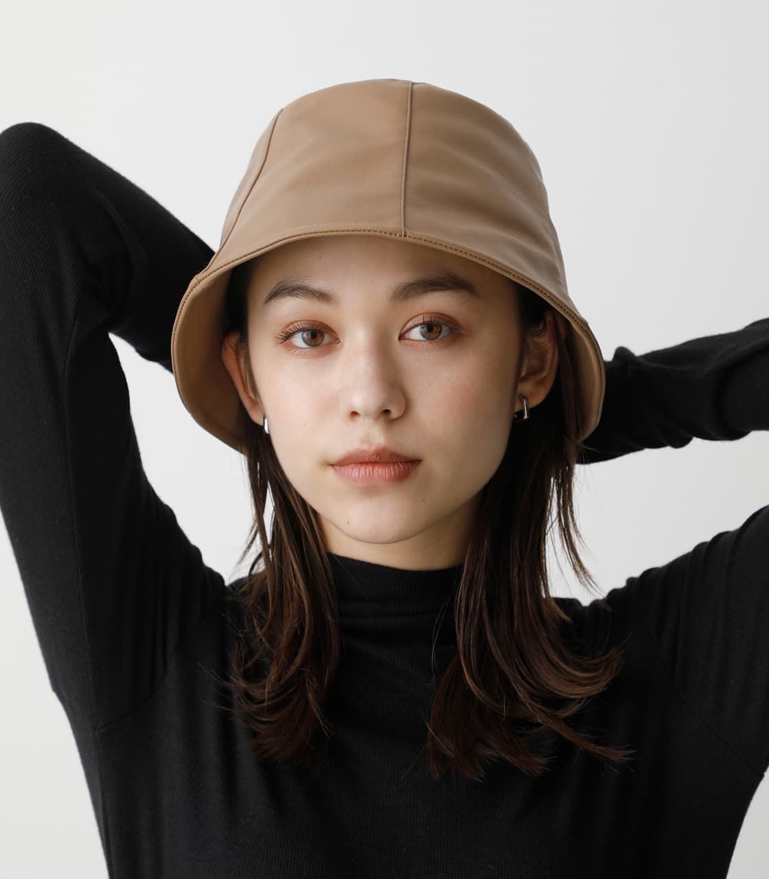 AZUL BY MOUSSY | ECO LEATHER FLARE HAT (帽子 ) |SHEL'TTER WEBSTORE