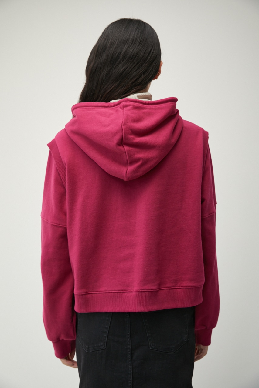 REMOVABLE SLEEVE SHORT HOODIE