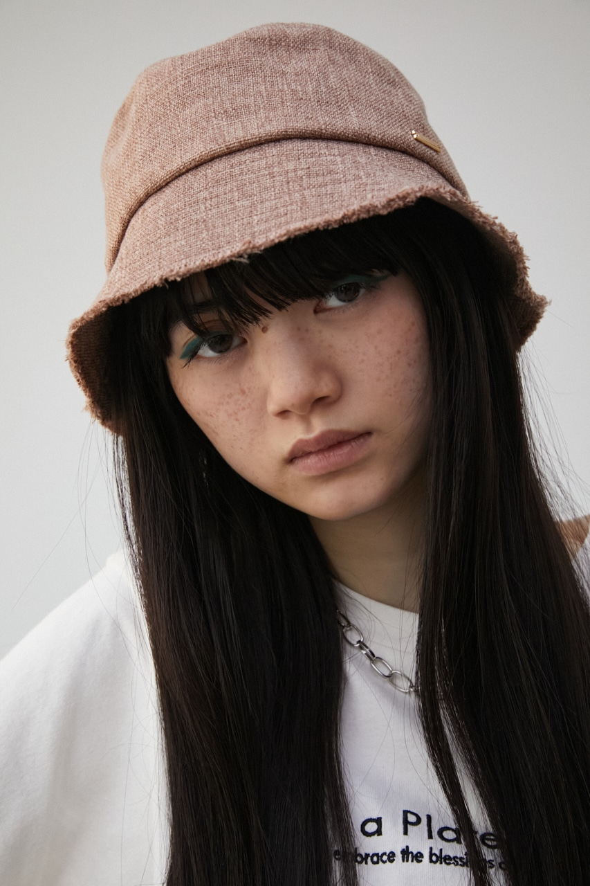 AZUL BY MOUSSY | LINEN LIKE FRINGE BUCKET HAT (帽子 ) |SHEL'TTER 