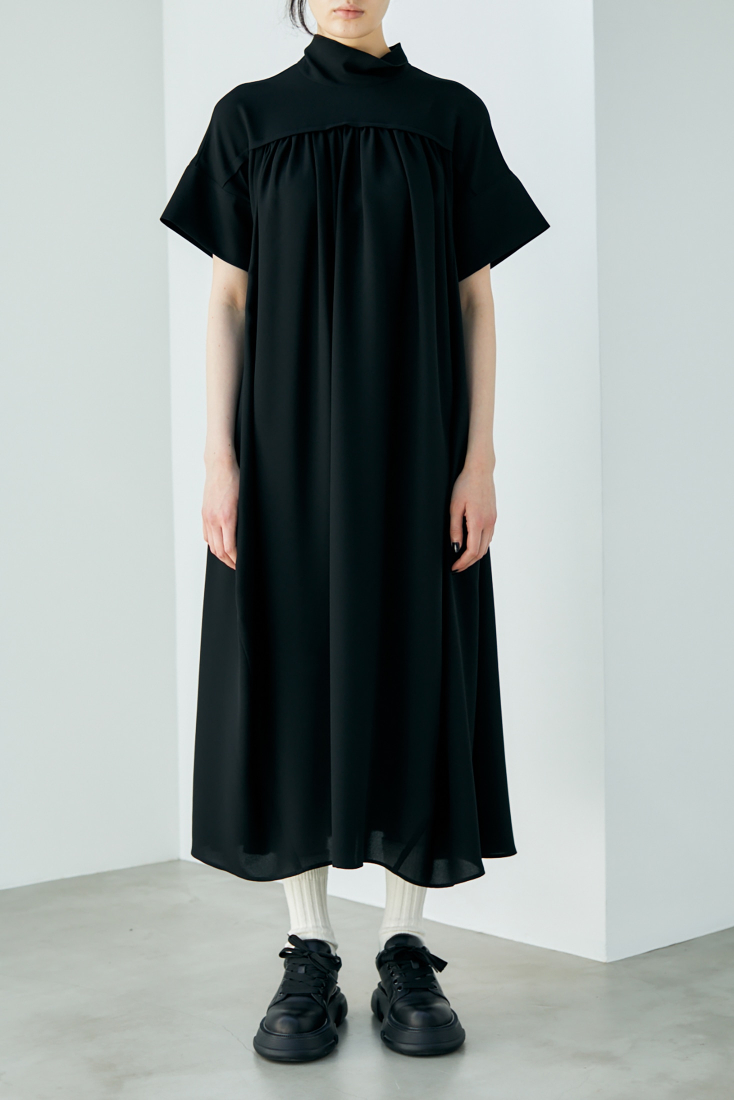 完売 新品 ENFOLD PEライトジョーゼット スカーフ NECK DRESS 年間定番