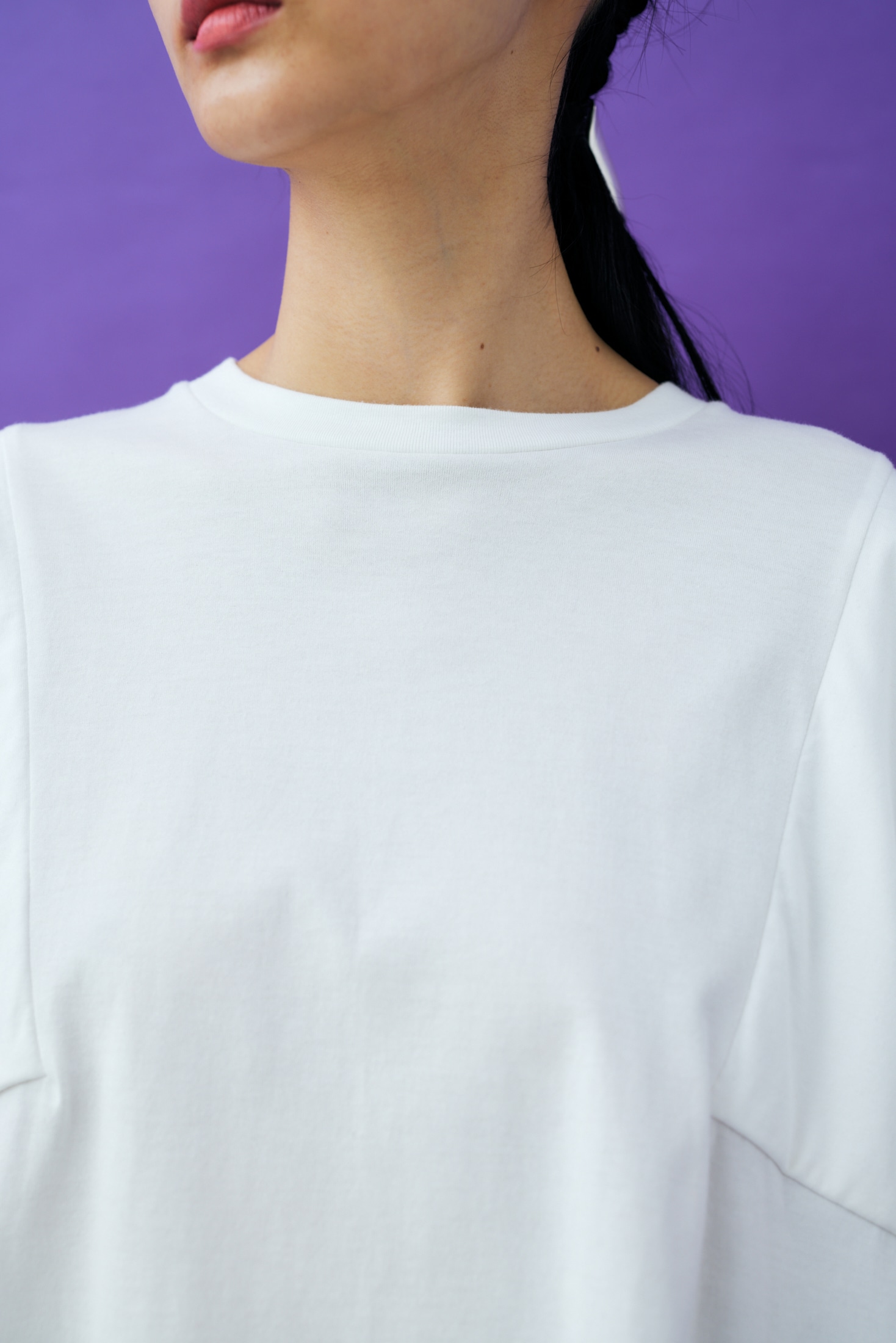 PANEL-SLEEVE T-SHIRT｜38｜WHT｜CUT AND SEWN｜|ENFÖLD OFFICIAL