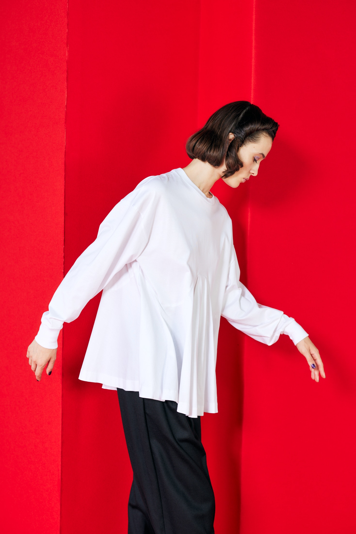 VOLUME-FLARE PULLOVER｜38｜WHT｜CUT AND SEWN｜|ENFÖLD OFFICIAL 