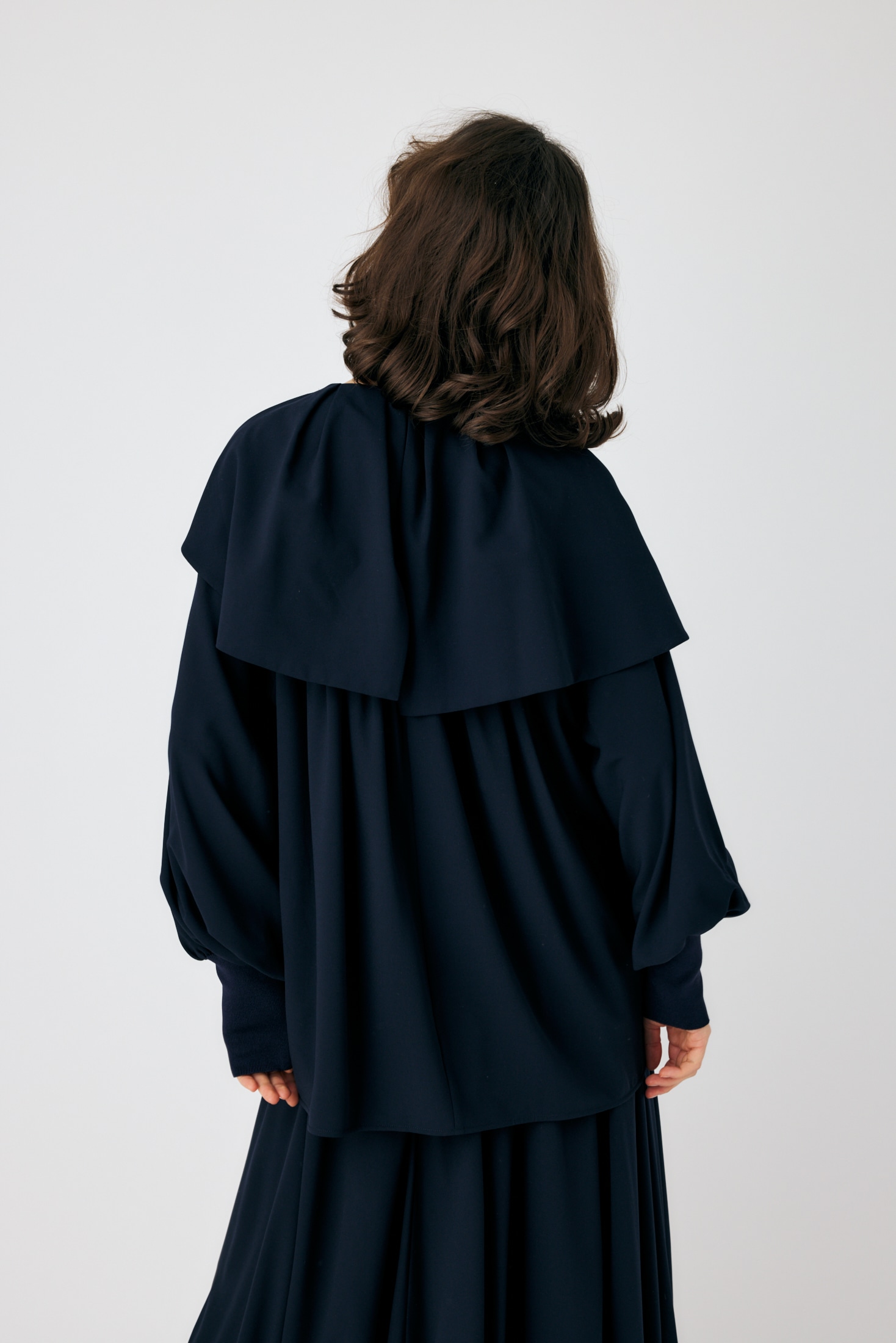 WAVE COLLAR PULLOVER｜38｜BLK｜SHIRTS AND BLOUSES｜|ENFÖLD