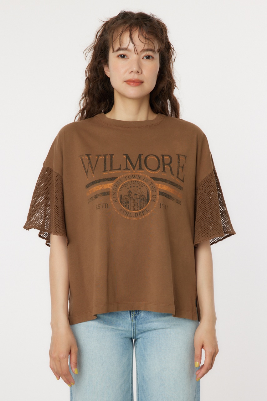 RODEO CROWNS WIDE BOWL | フリルメッシュスリーブトップス (Tシャツ・カットソー(半袖) ) |SHEL'TTER  WEBSTORE