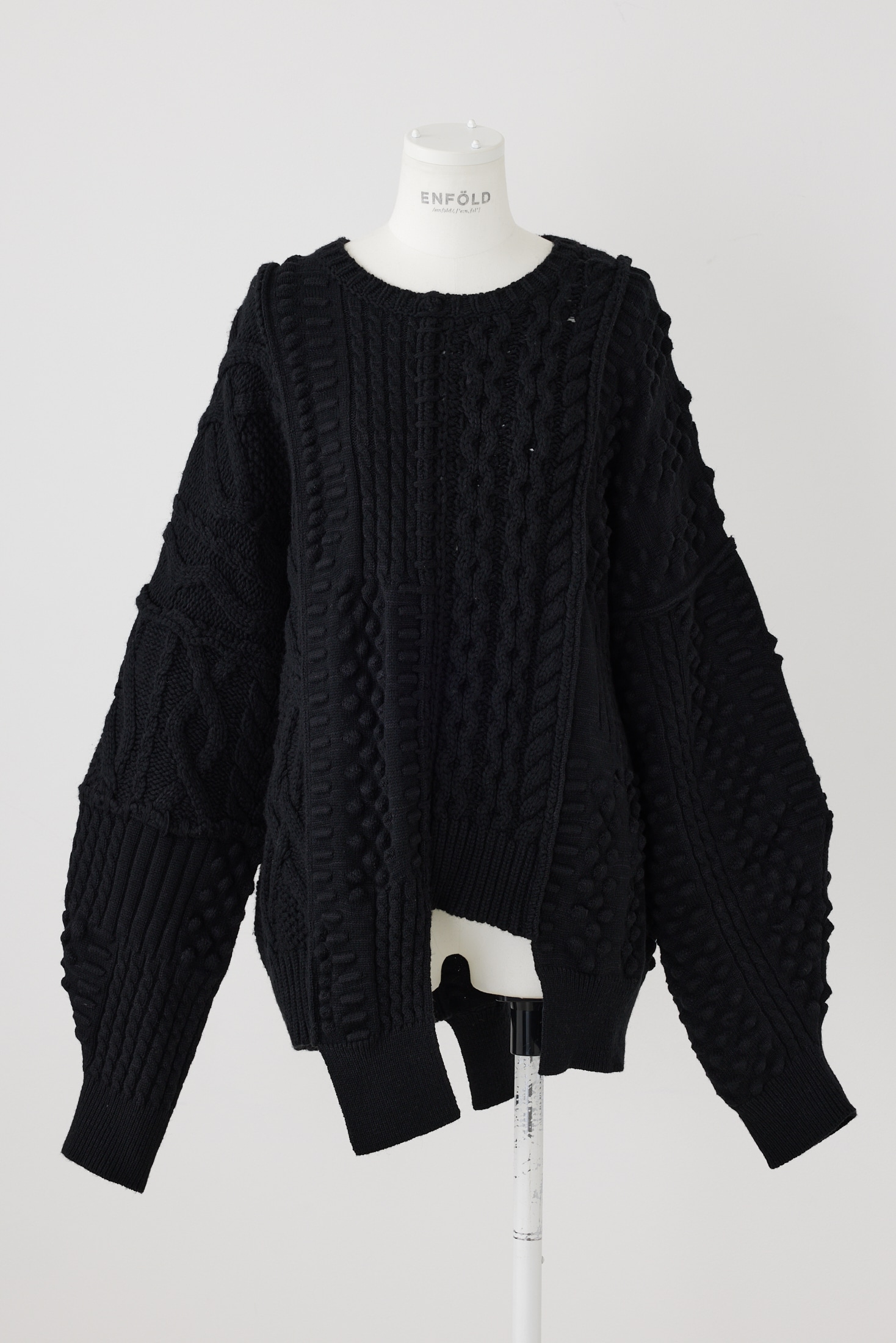 BLACKCABLE PULLOVER BLACK