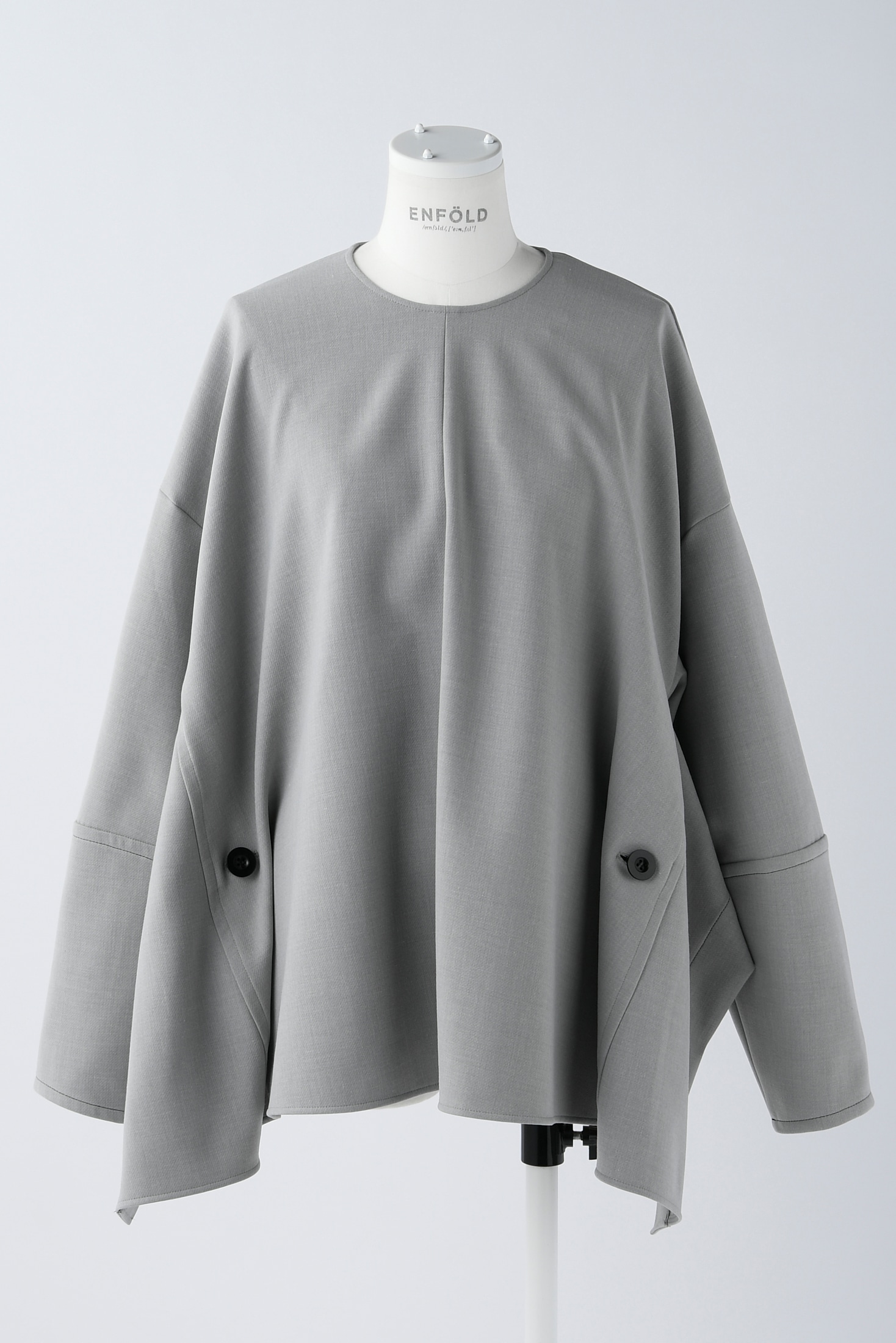 CENTER DRAPE PULLOVER｜38｜D/NVY｜SHIRTS AND BLOUSES｜|ENFÖLD