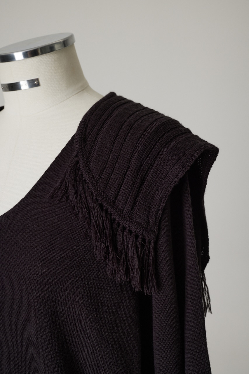 RIM.ARK | Shoulder design knit tops (KNITWEAR ) |RIM.ARK ONLINE STORE