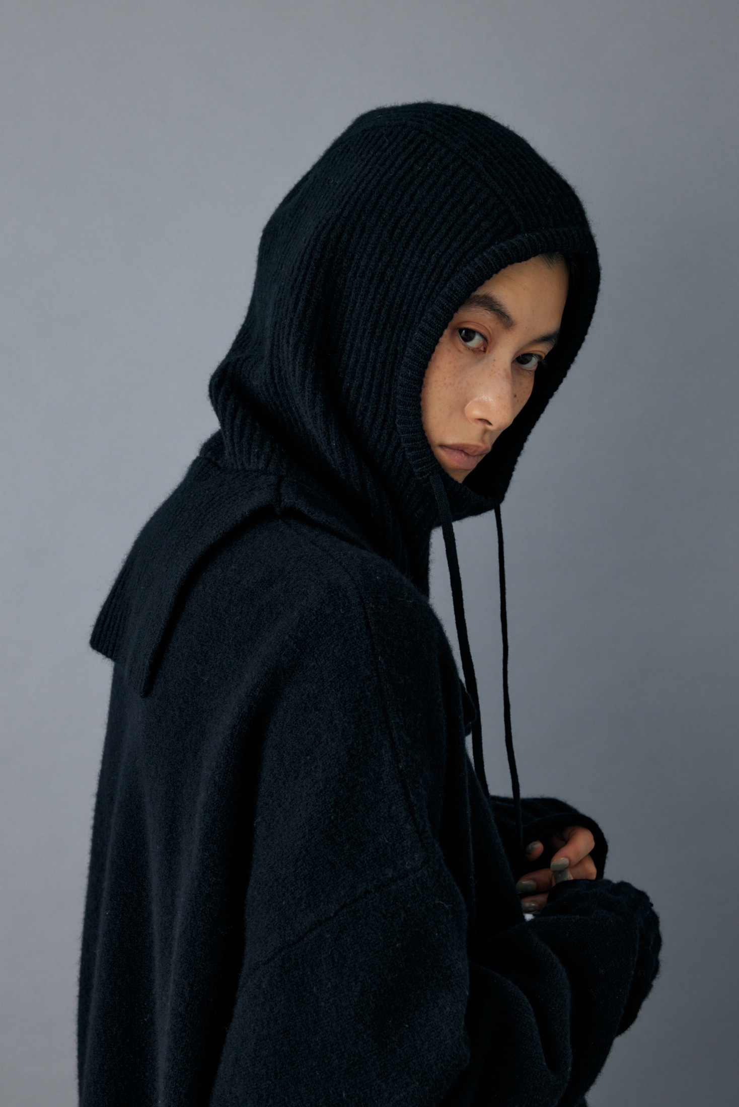 完売未使用ナゴンスタンス knit hooded parts-