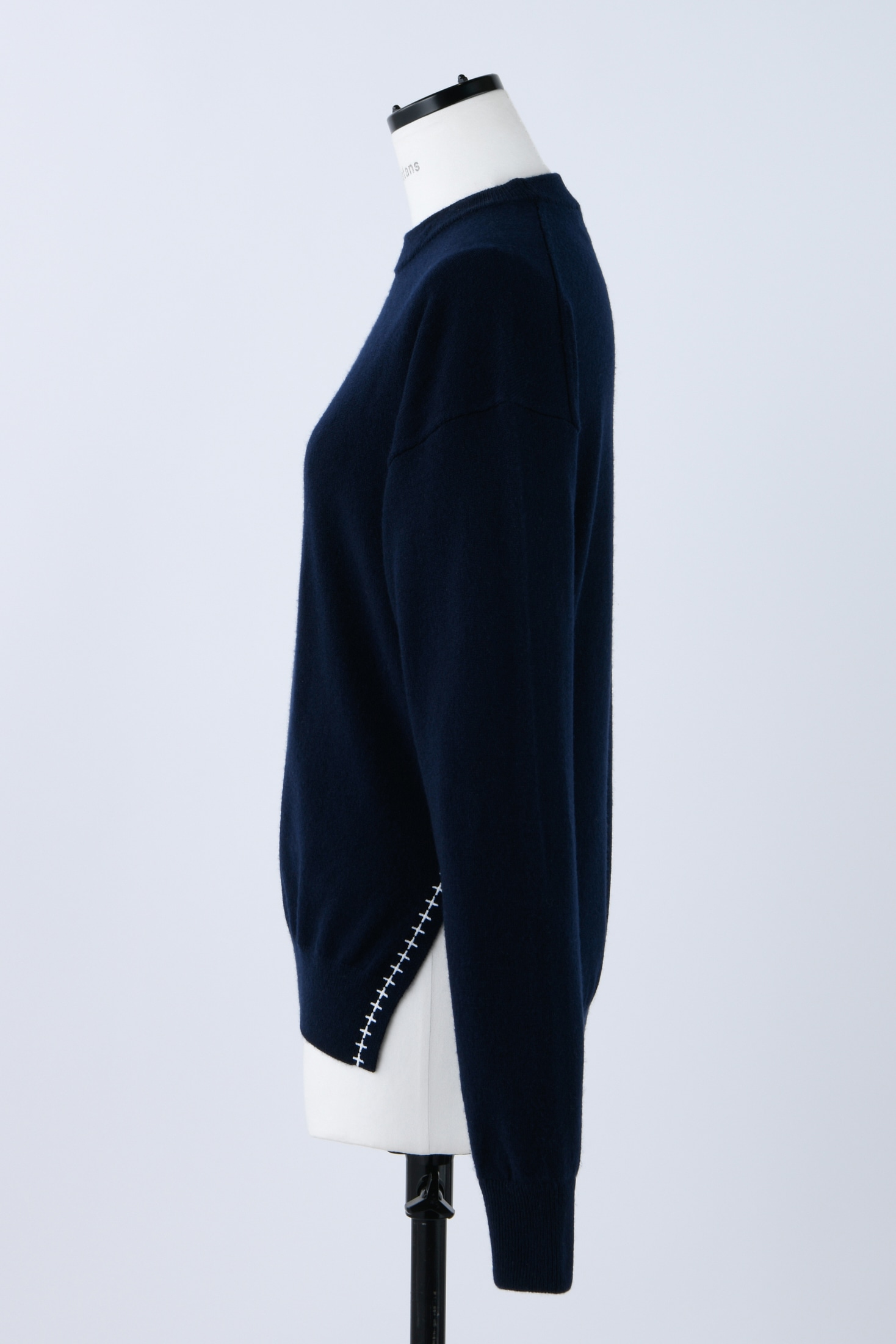 超歓迎された STAND Lサイズ NAVY SWEATSHIRT COLLAR スウェット - www