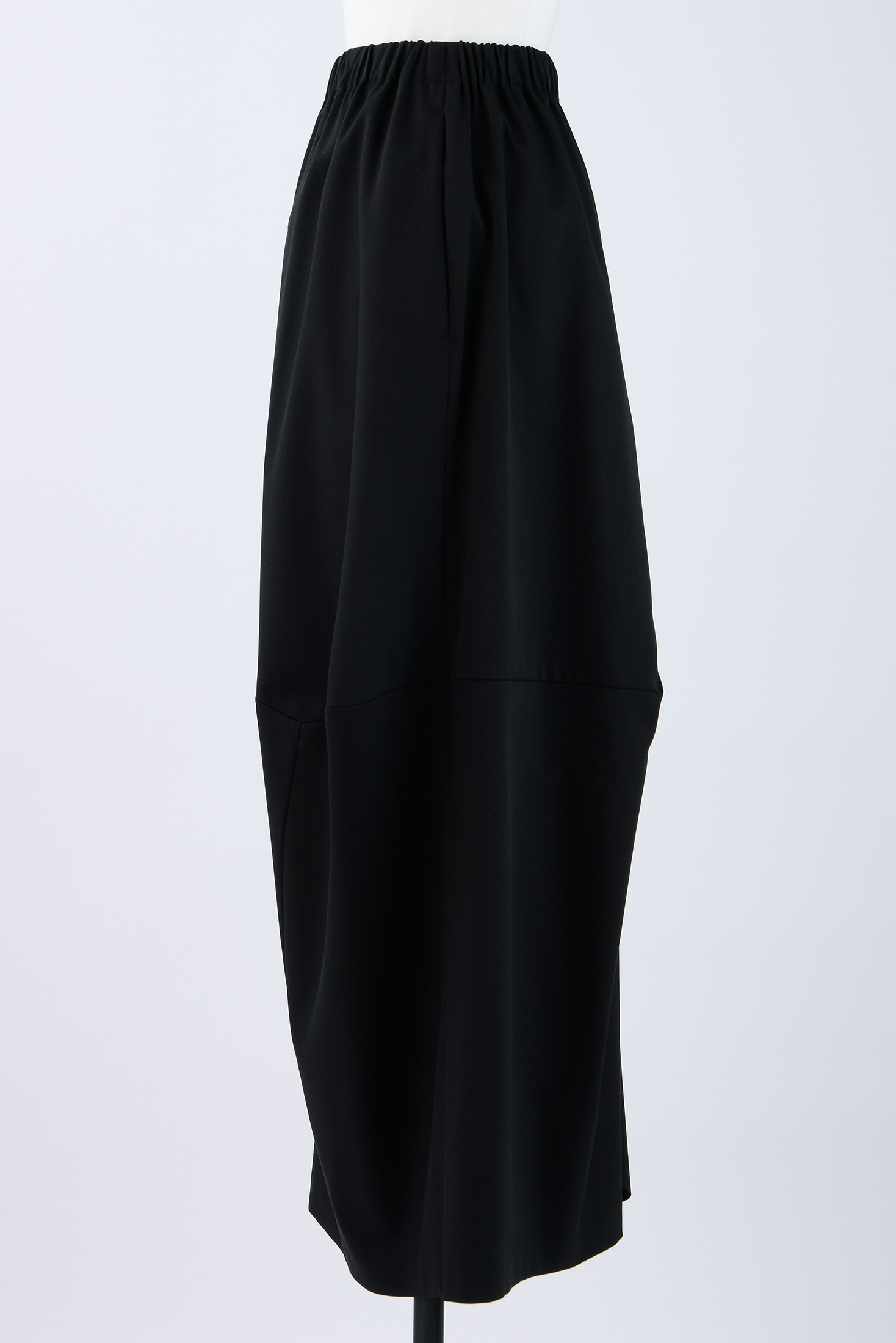 water-repellent asymmetry drape skirt