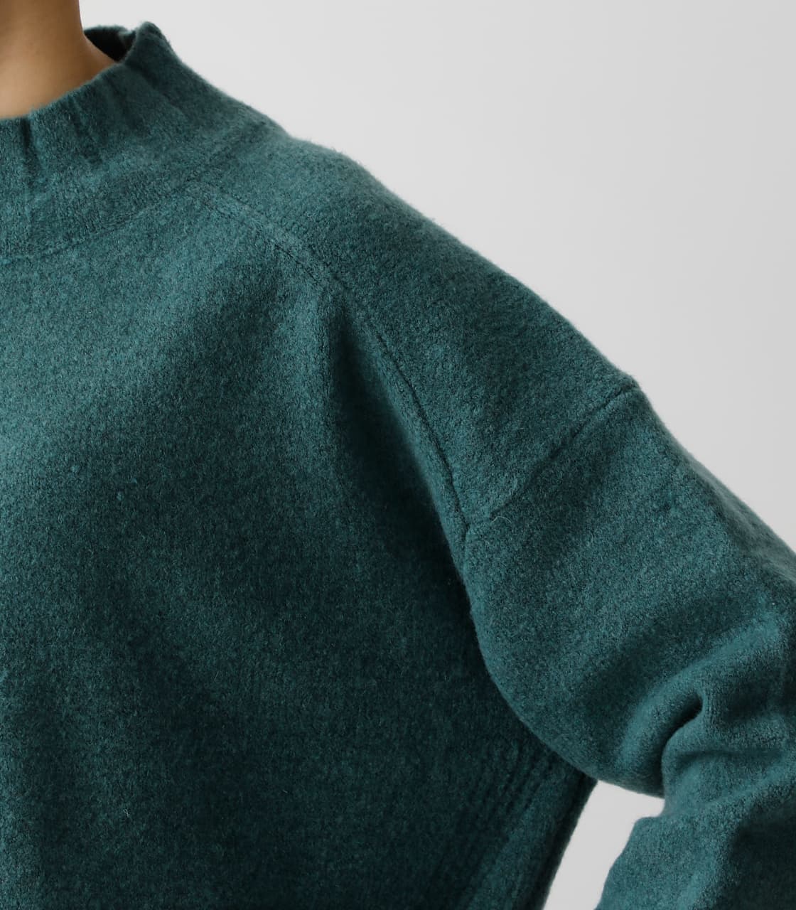 AZUL BY MOUSSY | SOFT TOUCH HIGH NECK KNIT TOPS (ニット ) |SHEL