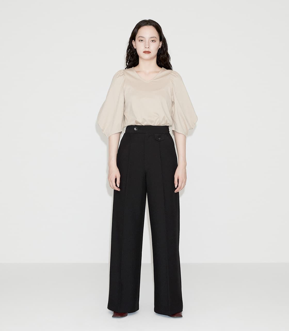 AZUL BY MOUSSY | TUCK WIDE STRAIGHT PANTS (パンツ ) |SHEL'TTER