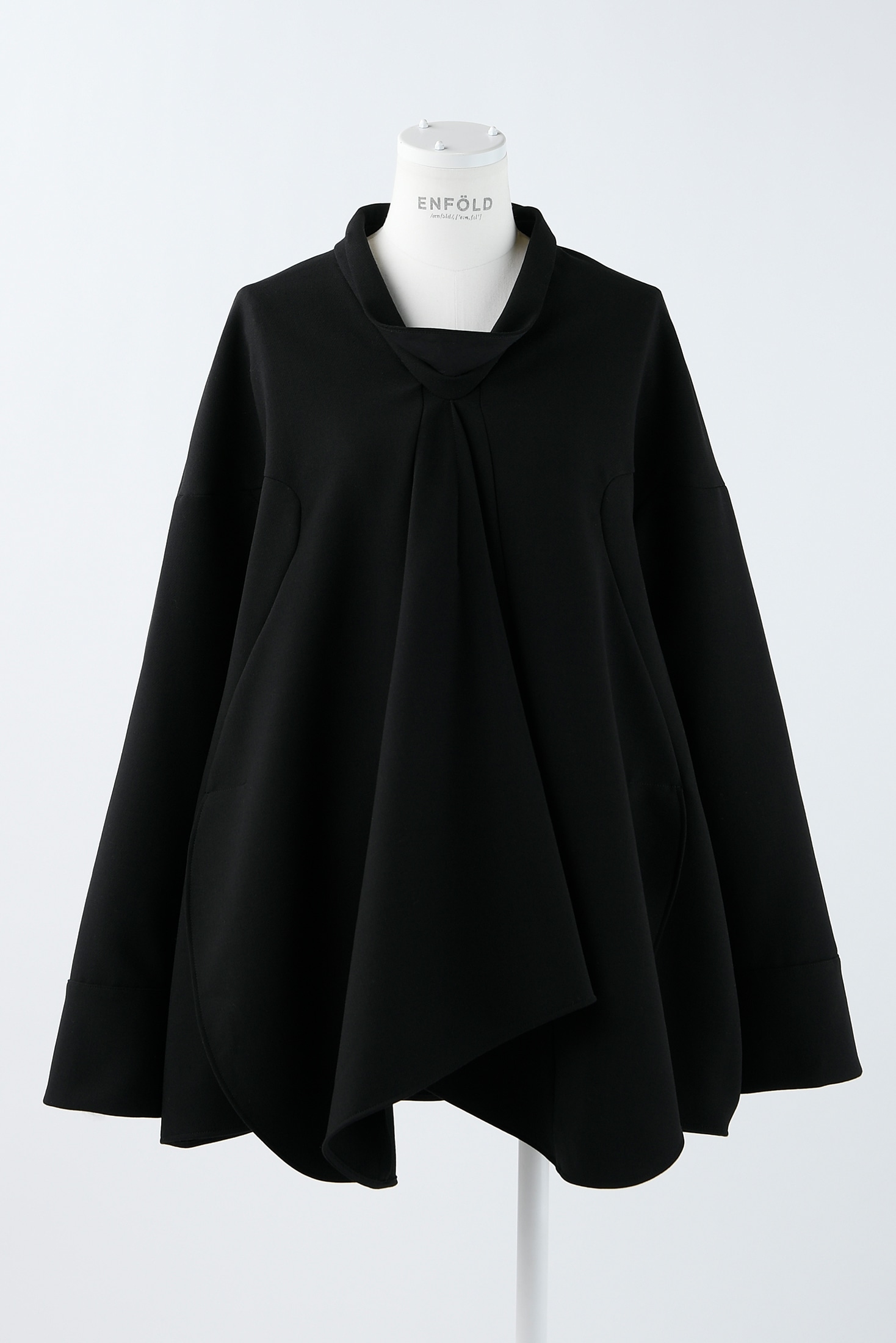 V-NECK BLOUSE｜38｜BLK｜SHIRTS AND BLOUSES｜|ENFÖLD OFFICIAL