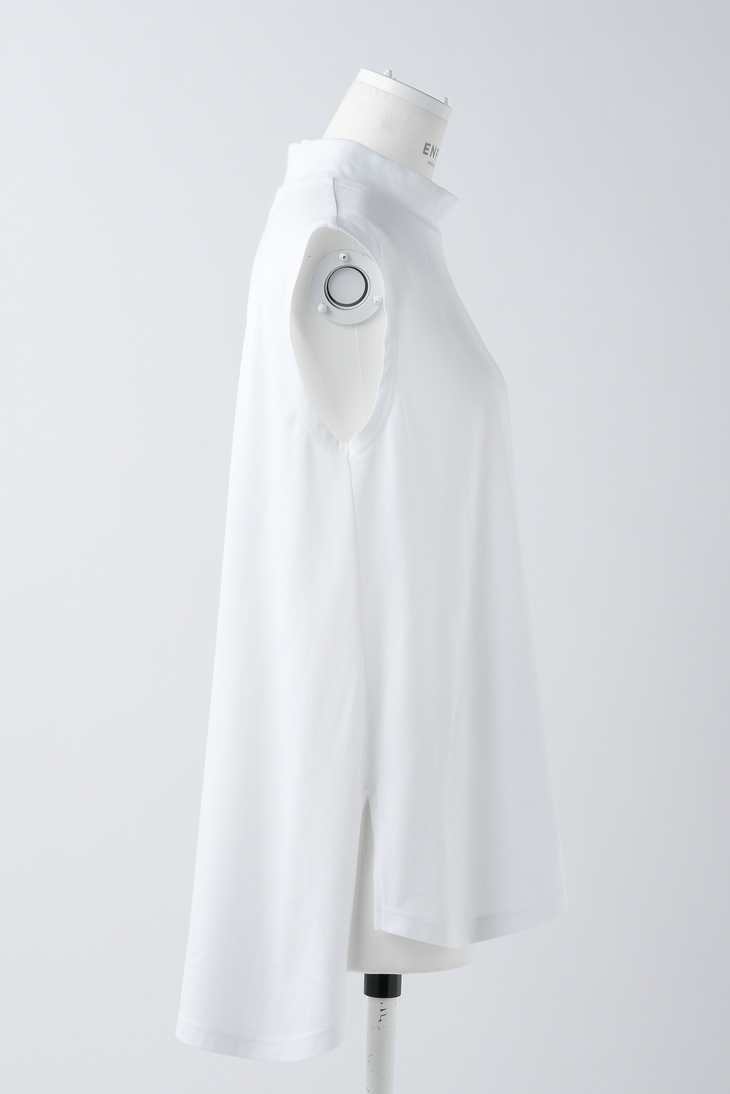 STAND-NECK SLEEVELESS TOPS｜38｜WHT｜CUT AND SEWN｜|ENFÖLD