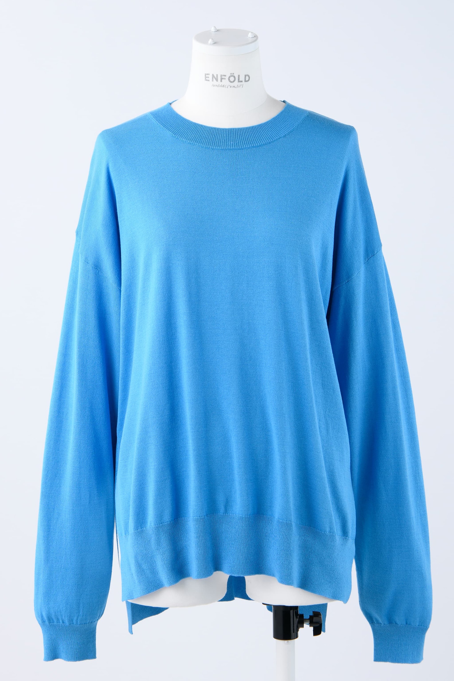 SILK × COTTON PULLOVER｜38｜M/BLU｜KNIT WEAR｜|ENFÖLD OFFICIAL