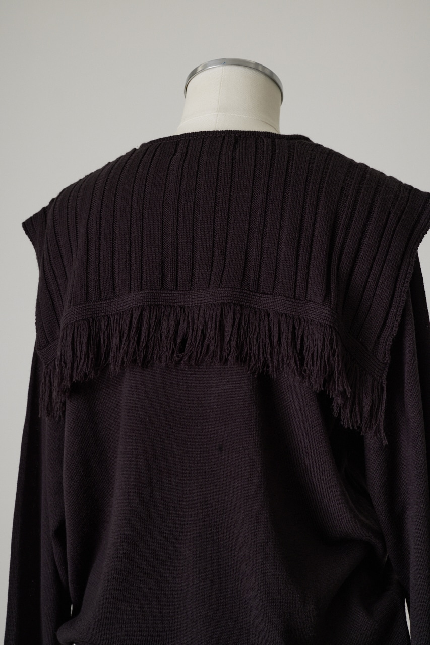 RIM.ARK | Shoulder design knit tops (KNITWEAR ) |RIM.ARK ONLINE STORE