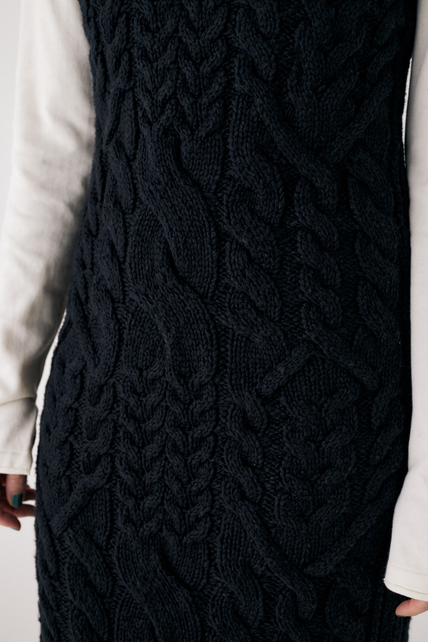 M_ | COTTON SLAB KNIT ドレス (ワンピース(ロング） ) |SHEL'TTER