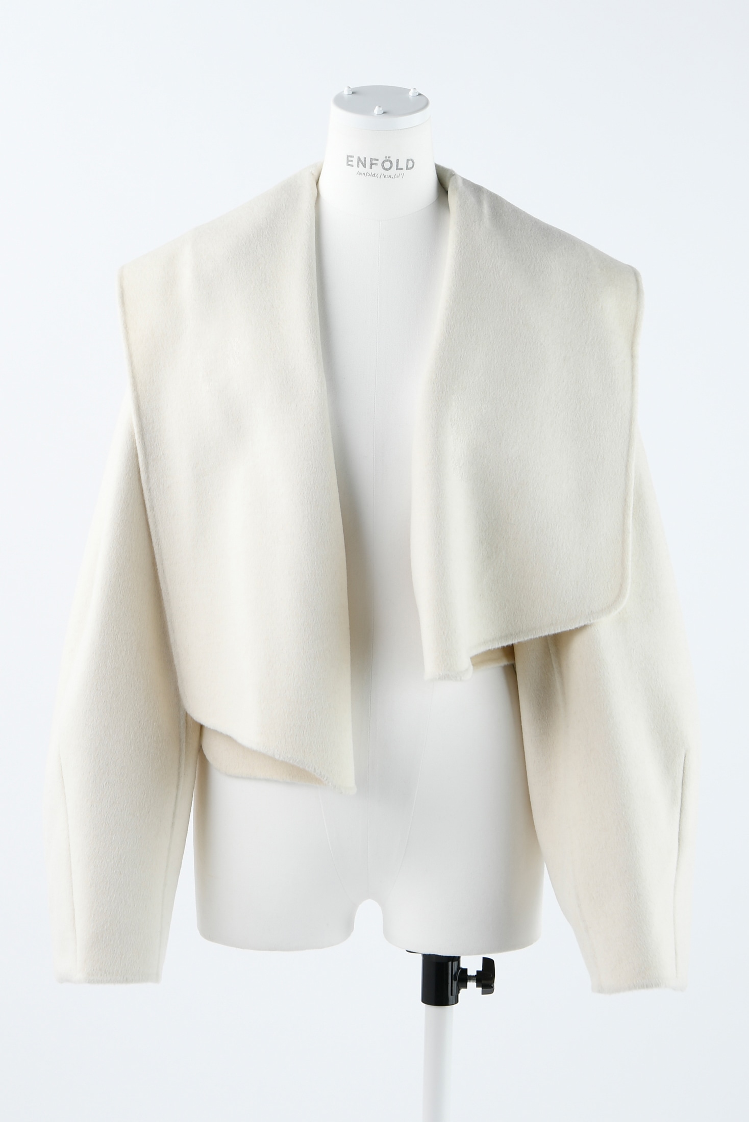 HOODED CROPPED COAT｜36｜O/WHT｜COAT｜|ENFÖLD OFFICIAL ONLINE 