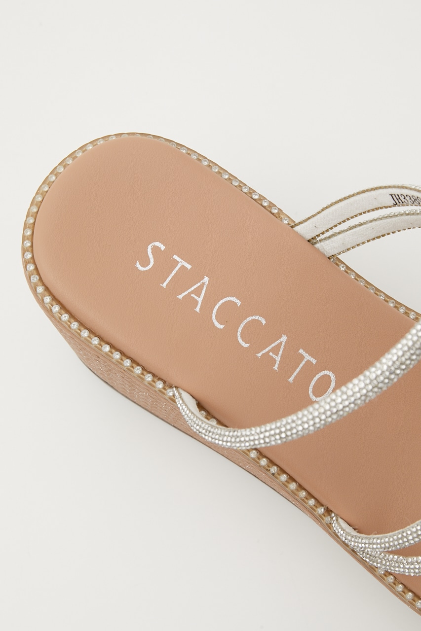 STACCATO | コードストラップウェッジヒールサンダル (サンダル