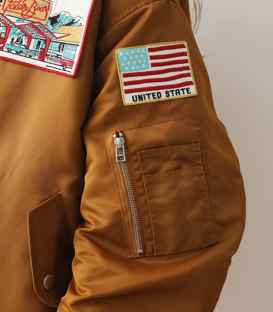 Forever 21 orange outlet nasa jacket