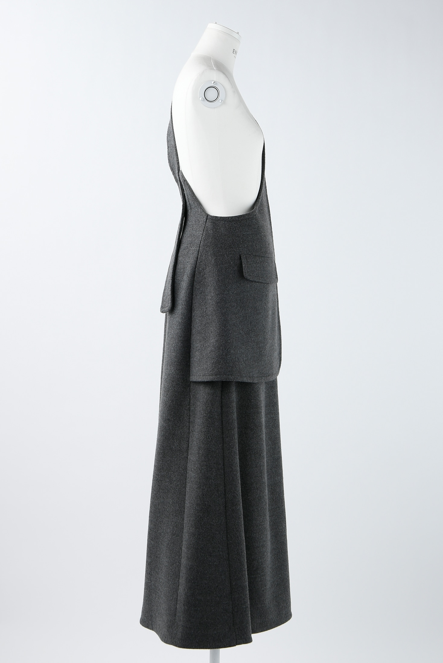 ONE-SHOULDER POCKET SKIRT｜36｜BLK｜SKIRT｜|ENFÖLD OFFICIAL ONLINE