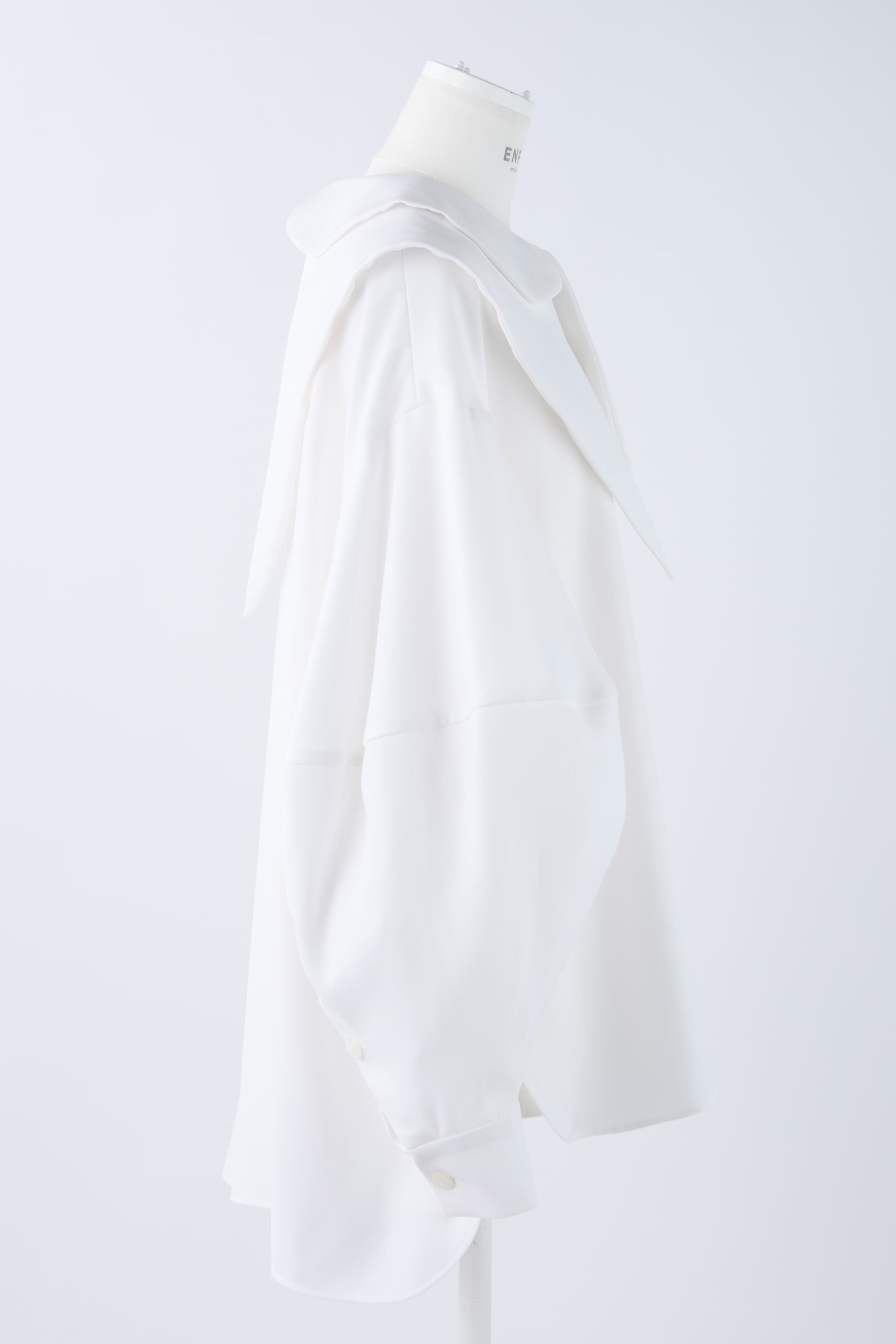 ASYMMETRY-COLLAR BLOUSE｜38｜WHT｜SHIRTS AND BLOUSES｜|ENFÖLD 