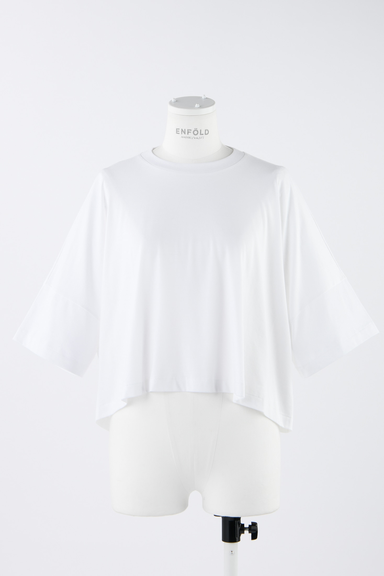 WIDE CROPPED T-SHIRT｜38｜WHT｜CUT AND SEWN｜|ENFÖLD OFFICIAL 