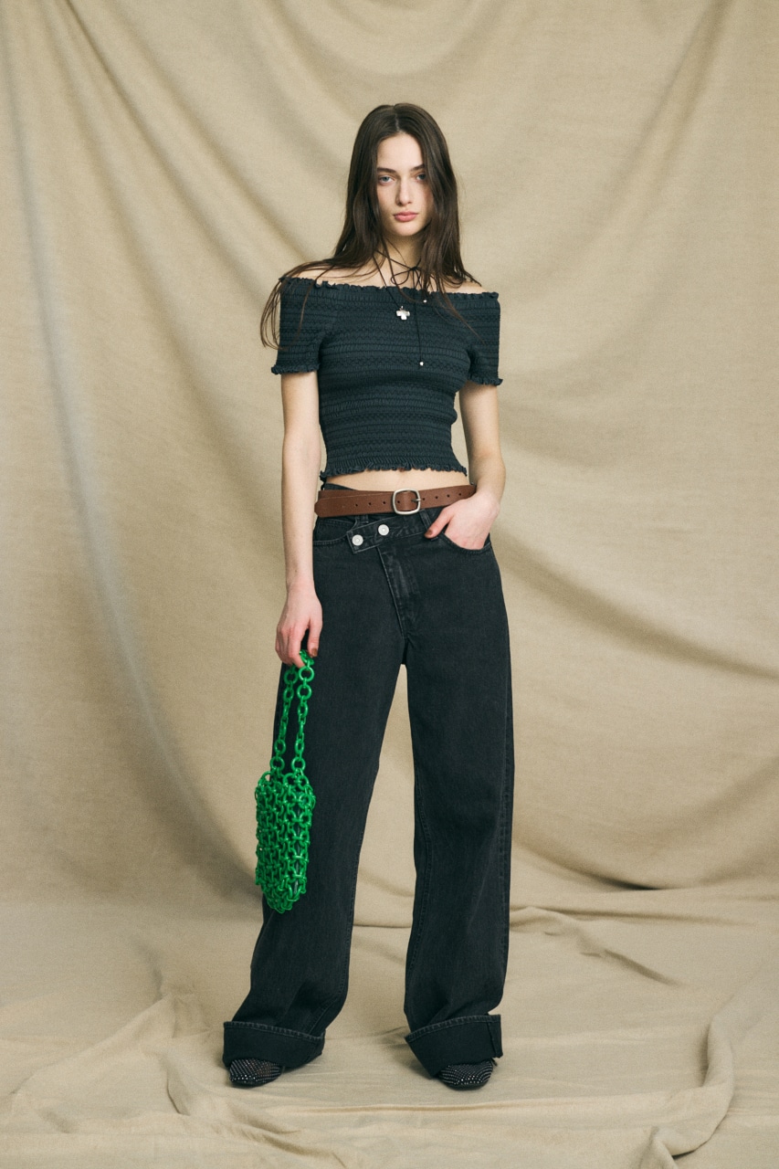 MOUSSY | CROSS WAIST WIDE STRAIGHT (ワイド ) |SHEL'TTER WEBSTORE