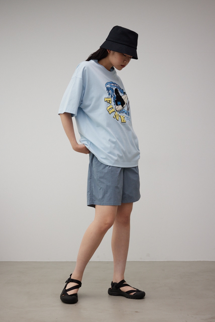 AZUL BY MOUSSY | SBC SURF相良刺繍ファンクTシャツ (ニット ) |SHEL