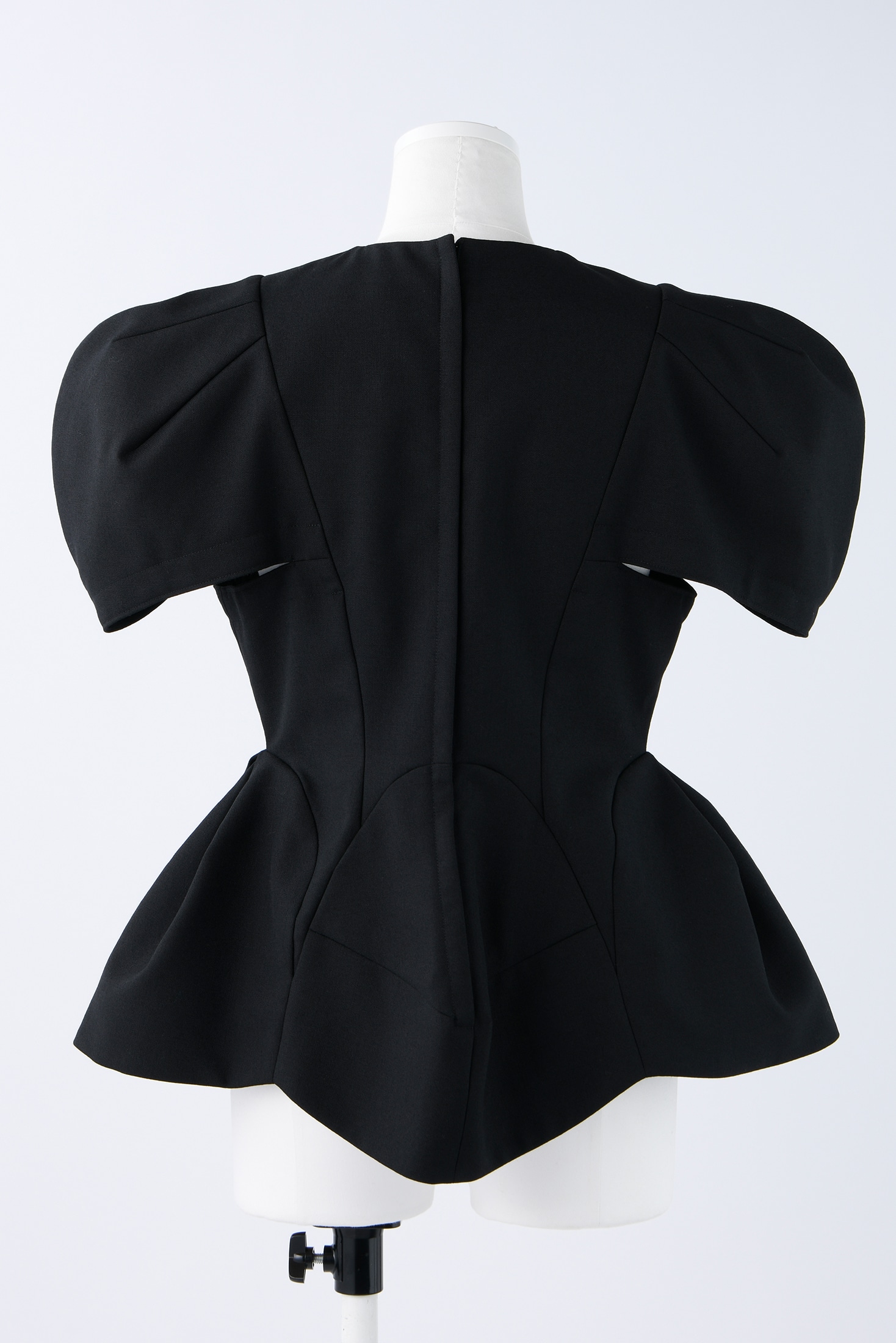 FLOWER PEPLUM-TOPS｜38｜BLK｜SHIRTS AND BLOUSES｜|ENFÖLD OFFICIAL