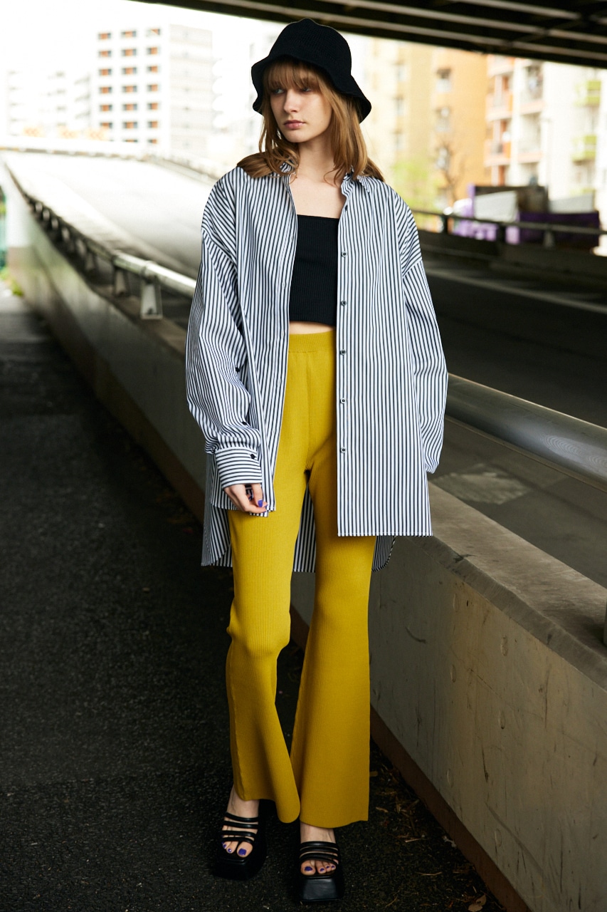 SLY | LOOSE OVER ARMSLIT STRIPE シャツ (シャツ・ブラウス ) |SHEL ...