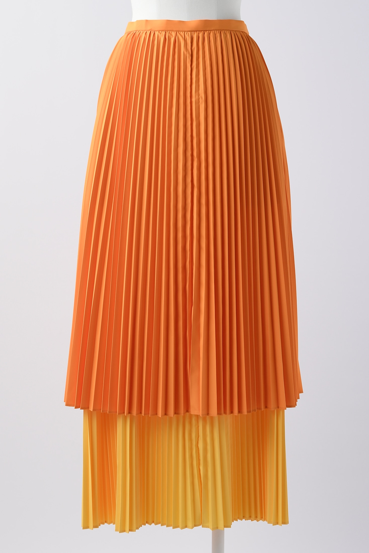 ENFOLD DOUBLE-PLEATED SKIRT プリーツスカート-