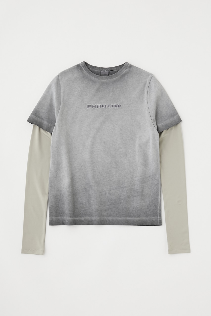 MOUSSY | LAYERED LIKE EMBROIDERY LS Tシャツ (Tシャツ・カットソー