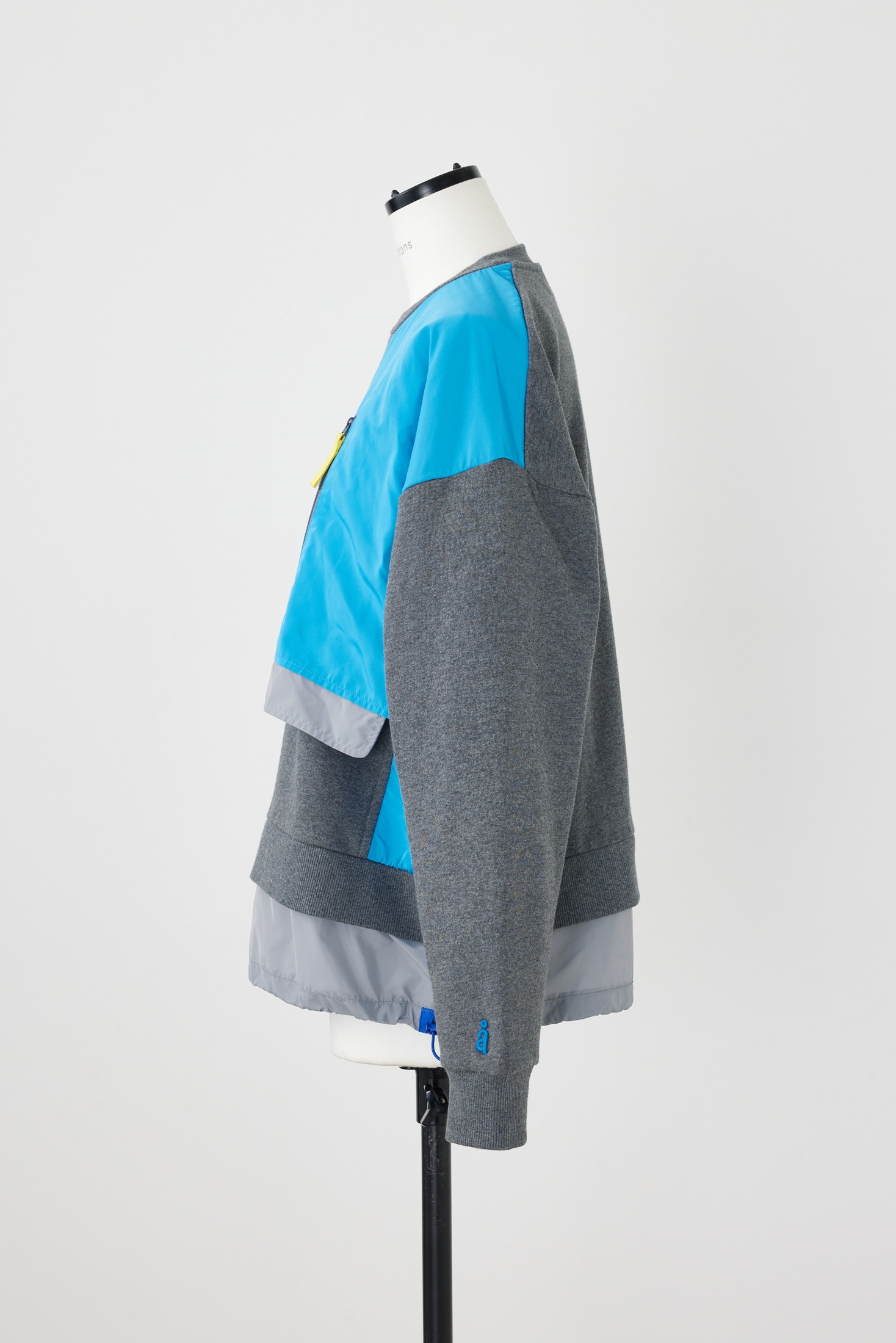 combination crew-neck pullover｜M｜D/NVY｜cut and sewn｜någonstans