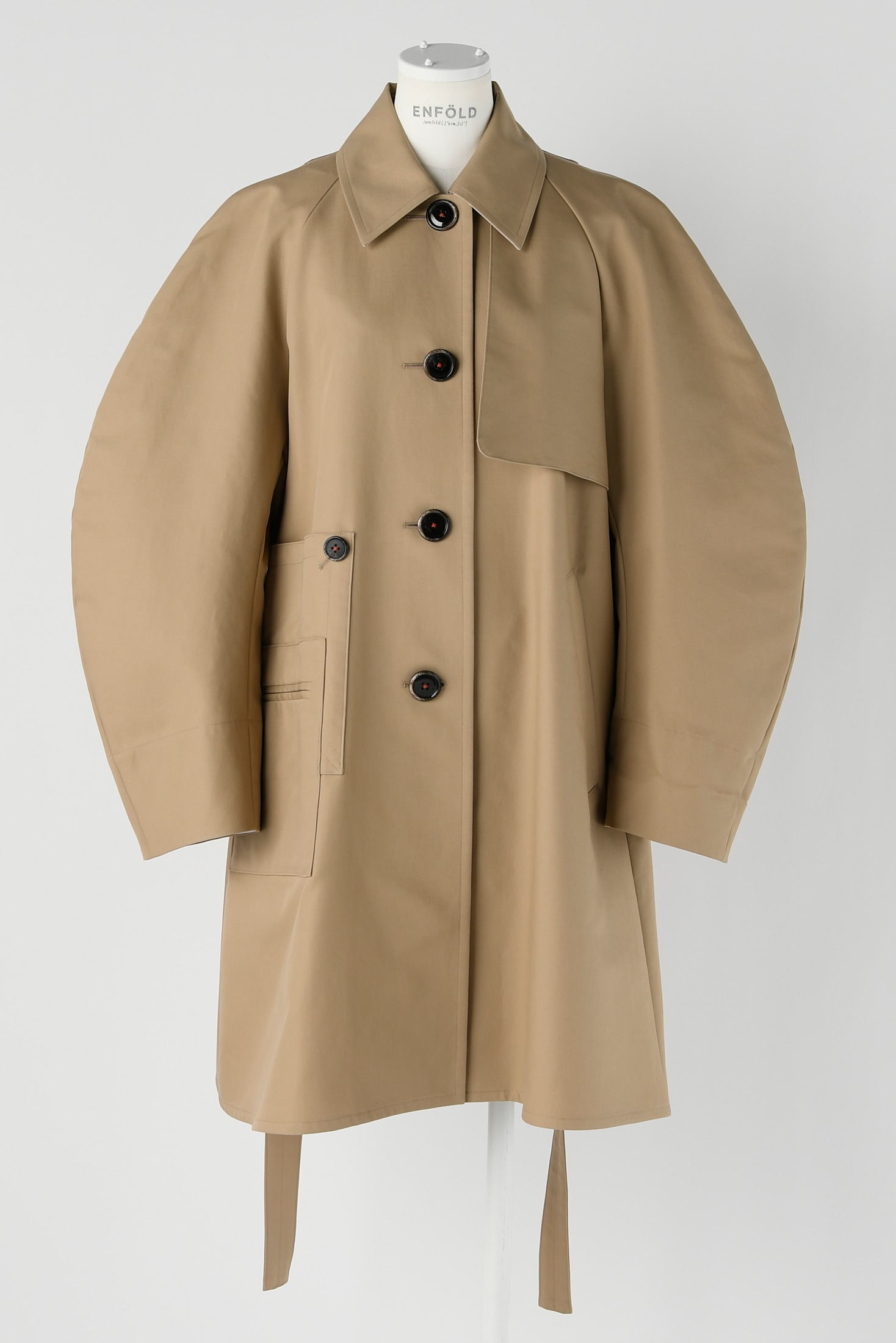 ENFOLD SOUTIEN-COLLAR TRENCH COAT袖丈35cm