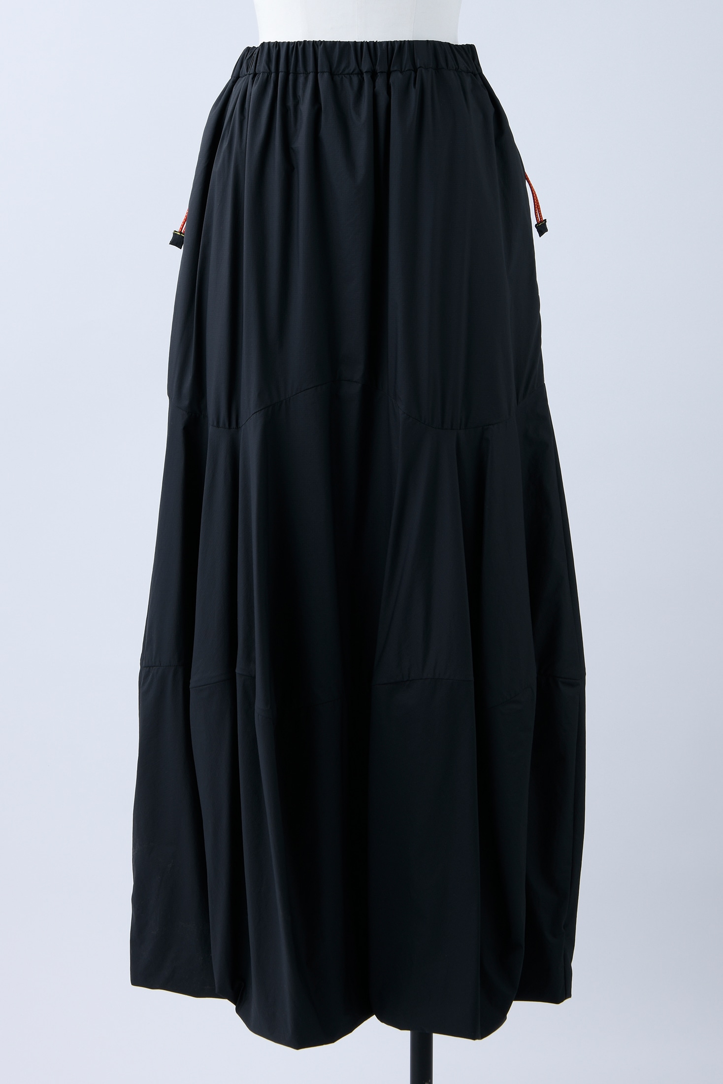 ナゴンスタンス Elastic Drape Skirt ブラックS - ロングスカート