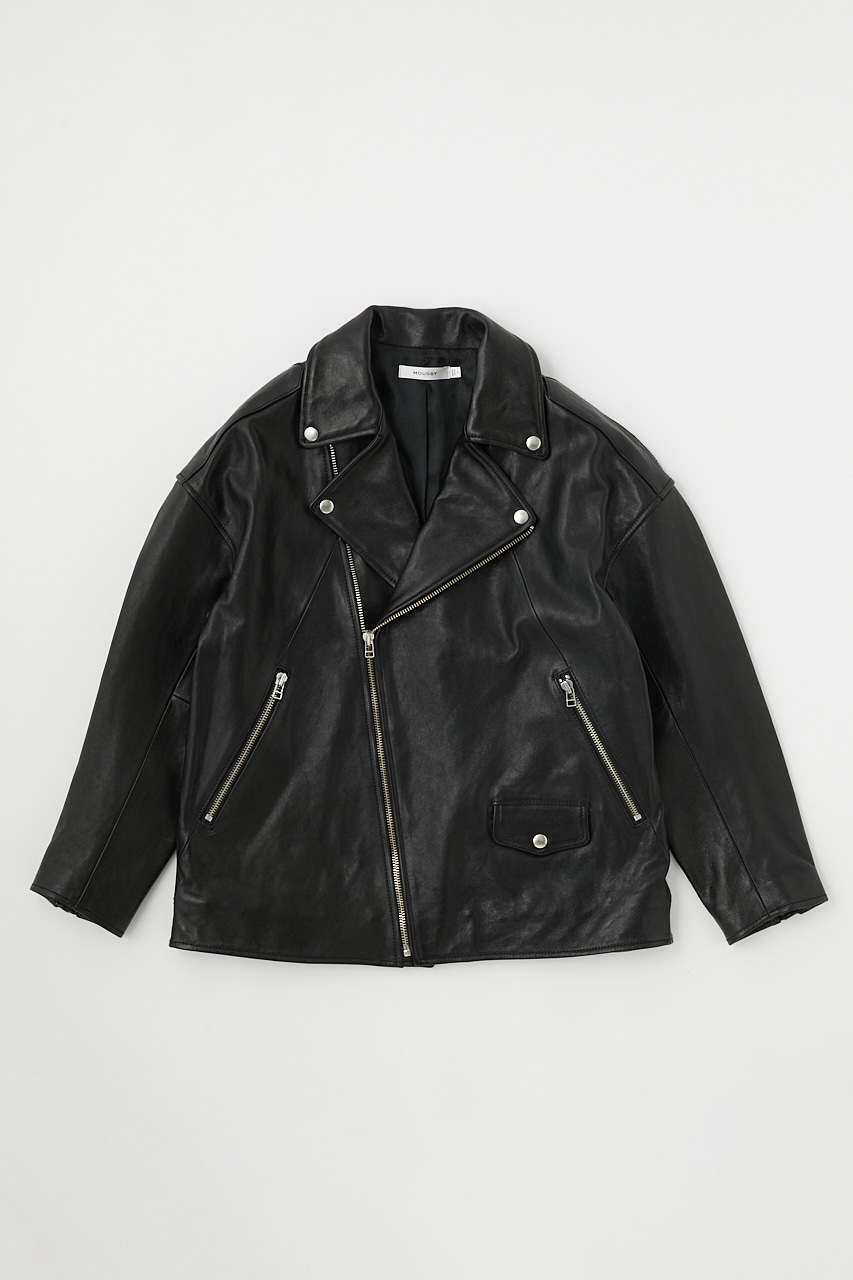 MOUSSY LEATHER RIDERS ジャケット 羊革-