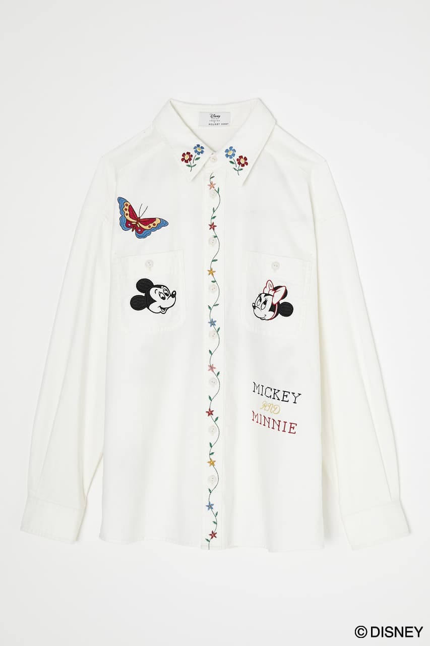 MD MICKEY EMBROIDERY SHIRT