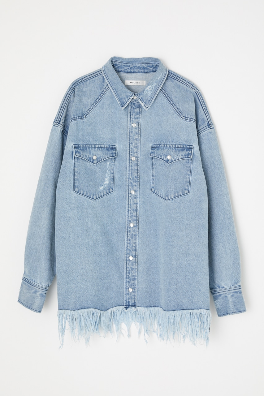 FRINGE DENIM シャツ