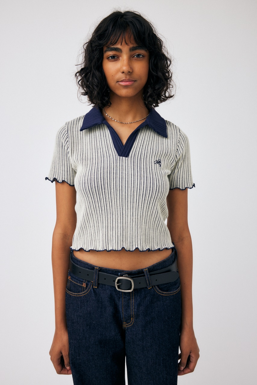 MOUSSY | BI-COLOR SKIPPER Tシャツ (Tシャツ・カットソー(半袖 