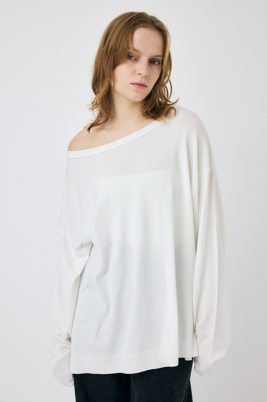 riendaのOFF SHOULDER ルーズニット