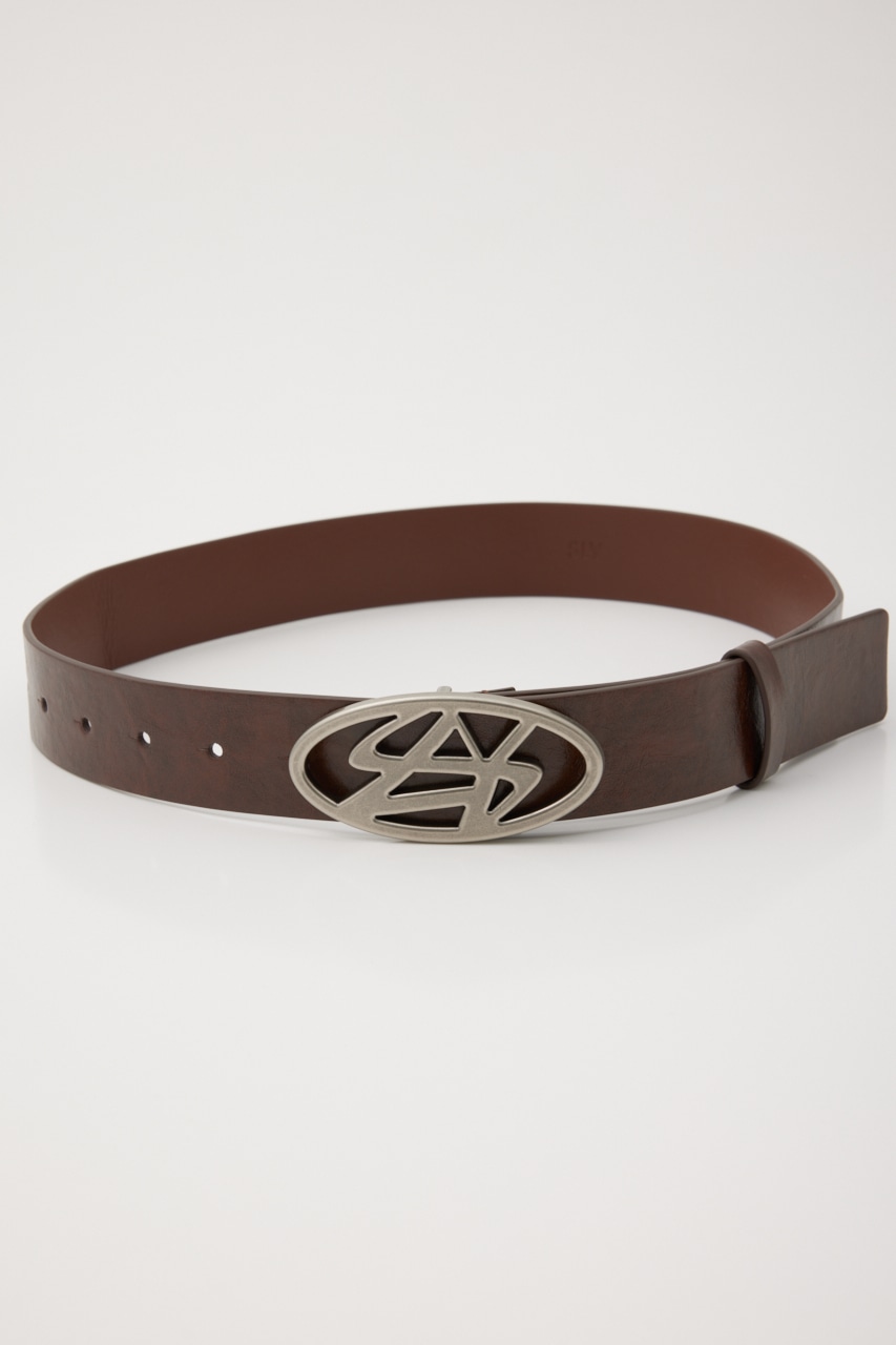 SLY SYMBOL BUCKLE F／LEATHER ベルト BRN - 小物