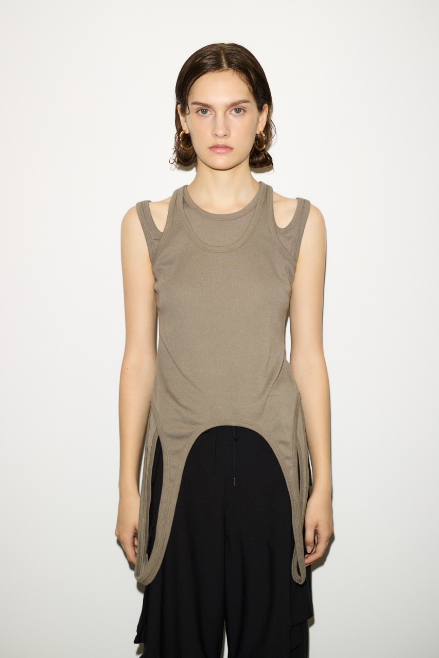 【THROW by SLY】【THROW】LAYERED hole TANK トップス シェルター通販