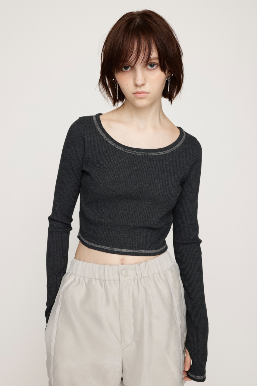 riendaのCUT RIB BASIC トップス